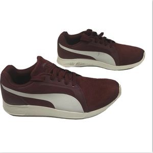 Puma ST Suede Trainer EVO SD Running Shoes Red Wine 36094904 Mens Sz 10.5